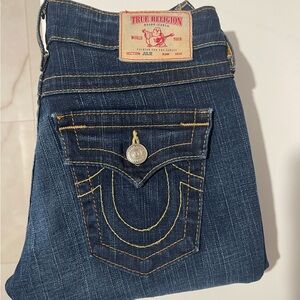 True Religion Women's Dark Indigo Bootcut Jeans